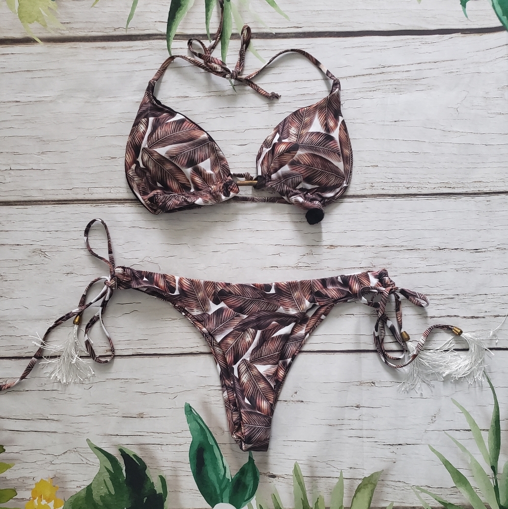 Tassel Detail Swim Bikini L